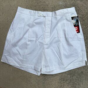 Vintage Tennis Shorts Mens 36 White Retro Athletic Classic